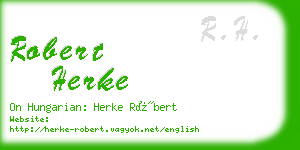 robert herke business card